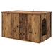 Casa pentru pisici Lemn vechi 85 x 55 x 50 cm Lemn compozit - WALTI WALTI