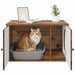 Casa pentru pisici Lemn vechi 85 x 55 x 50 cm Lemn compozit - WALTI WALTI