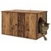 Casa pentru pisici Lemn vechi 85 x 55 x 50 cm Lemn compozit - WALTI WALTI