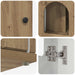 Casa pentru pisici Stejar artizanal 85 x 55 x 50 cm - WALTI WALTI
