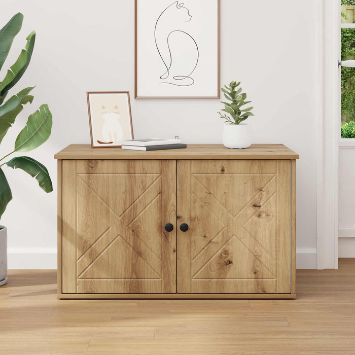 Casa pentru pisici Stejar artizanal 85 x 55 x 50 cm - WALTI WALTI