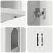 Casa pentru pisici Alb 85 x 55 x 50 cm Lemn compozit - WALTI WALTI