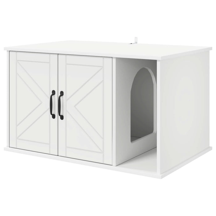 Casa pentru pisici Alb 85 x 55 x 50 cm Lemn compozit - WALTI WALTI