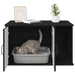 Casa pentru pisici Negru 85 x 55 x 50 cm Lemn compozit - WALTI WALTI