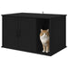 Casa pentru pisici Negru 85 x 55 x 50 cm Lemn compozit - WALTI WALTI