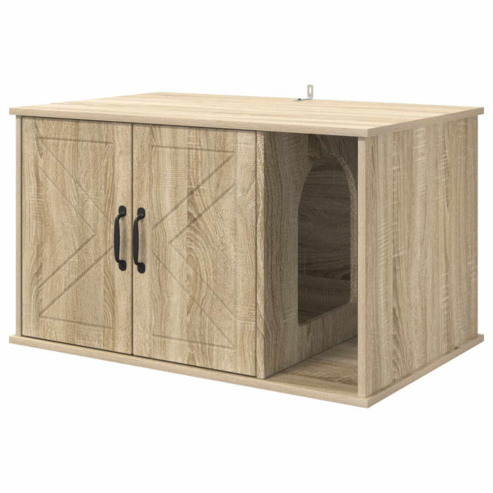 Casa pentru pisici Sonoma 85 x 55 x 50 cm Lemn compozit - WALTI WALTI