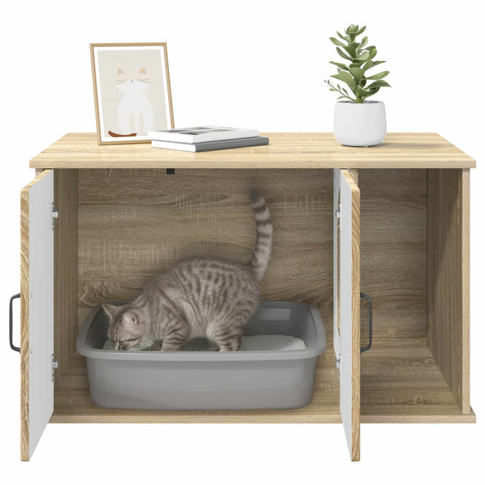 Casa pentru pisici Sonoma 85 x 55 x 50 cm Lemn compozit - WALTI WALTI