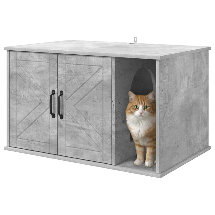 Casa pentru pisici Beton 85 x 55 x 50 cm Lemn compozit - WALTI WALTI