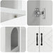 Casa pentru pisici Alb Lucios 85 x 55 x 50 cm Lemn compozit - WALTI WALTI