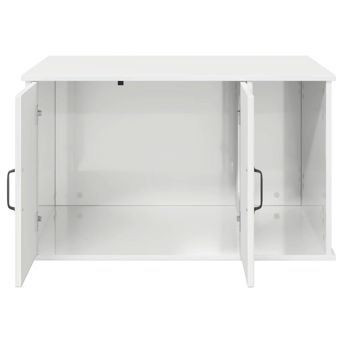 Casa pentru pisici Alb Lucios 85 x 55 x 50 cm Lemn compozit - WALTI WALTI