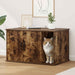 Casa pentru pisici Stejar fumuriu 85 x 55 x 50 cm Lemn compozit - WALTI WALTI