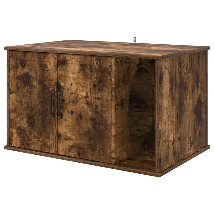 Casa pentru pisici Stejar fumuriu 85 x 55 x 50 cm Lemn compozit - WALTI WALTI