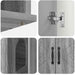 Casa pentru pisici Gri Sonoma 85 x 55 x 50 cm Lemn compozit - WALTI WALTI