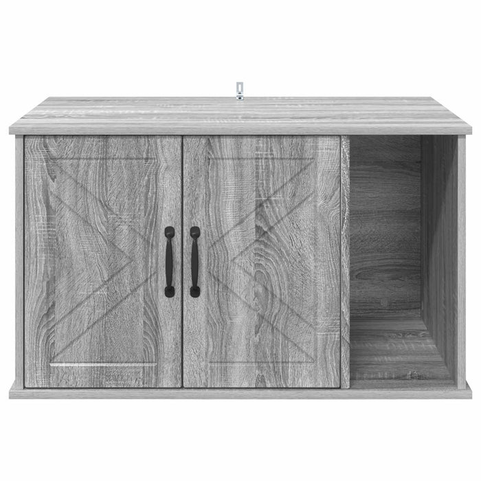 Casa pentru pisici Gri Sonoma 85 x 55 x 50 cm Lemn compozit - WALTI WALTI