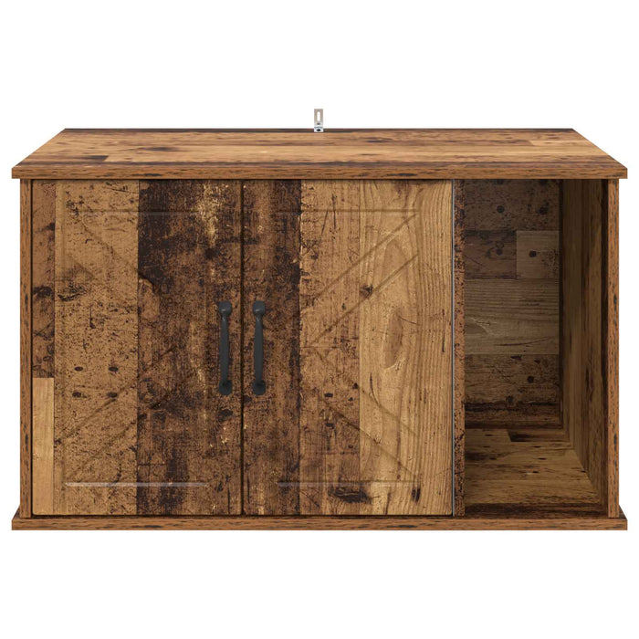 Casa pentru pisici Lemn vechi 85 x 55 x 50 cm Lemn compozit - WALTI WALTI