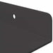 Raft de perete cu raft Pe perete 3 pcs Negru 80 x 9 x 2.5 cm - WALTI WALTI