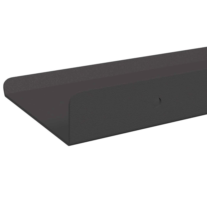 Raft de perete cu raft Pe perete 3 pcs Negru 80 x 9 x 2.5 cm - WALTI WALTI