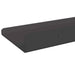 Raft de perete cu raft Pe perete 3 pcs Negru 80 x 9 x 2.5 cm - WALTI WALTI