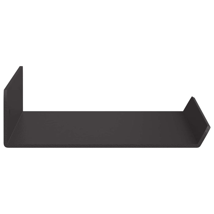 Raft de perete cu raft Pe perete 3 pcs Negru 80 x 9 x 2.5 cm - WALTI WALTI