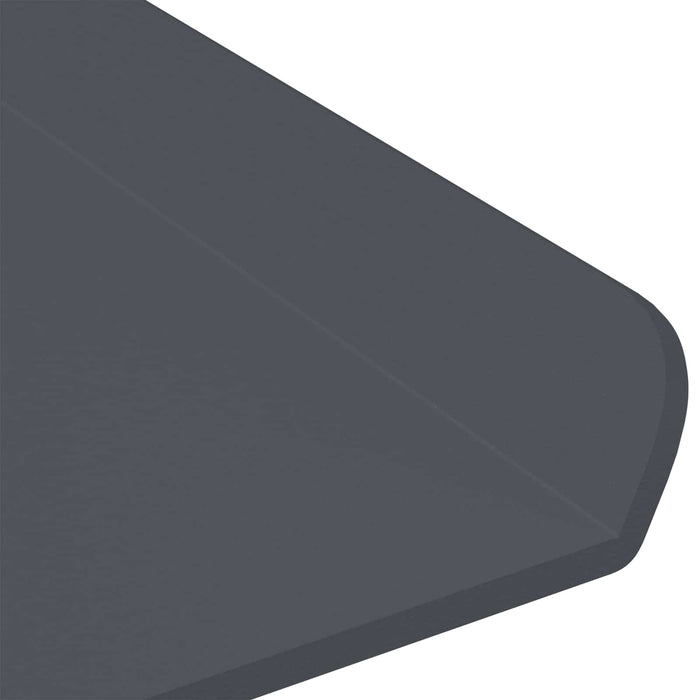 Raft de perete cu raft Pe perete 3 pcs Antracit 40 x 9 x 2,5 cm - WALTI WALTI
