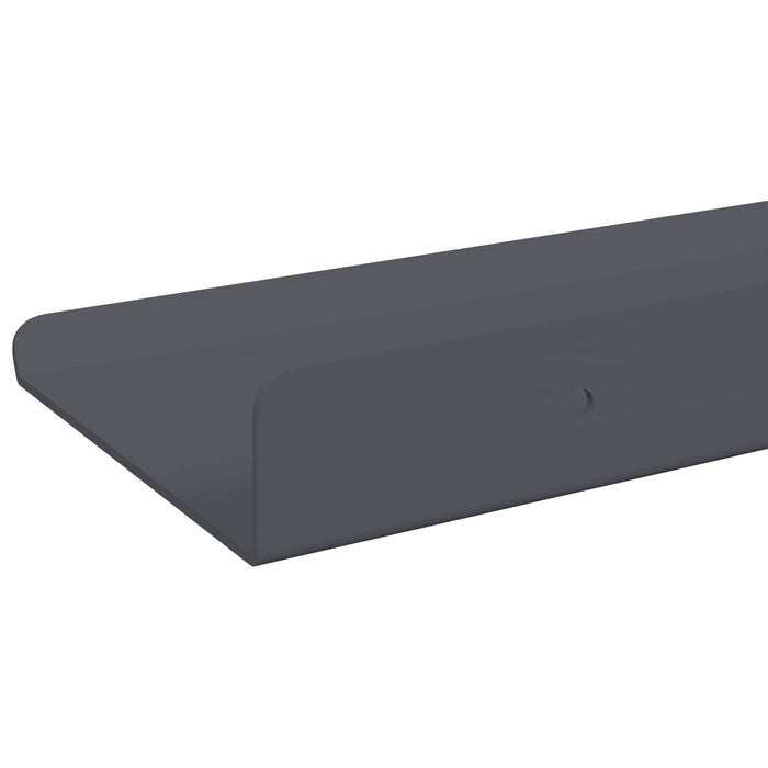 Raft de perete cu raft Pe perete 3 pcs Antracit 40 x 9 x 2,5 cm - WALTI WALTI
