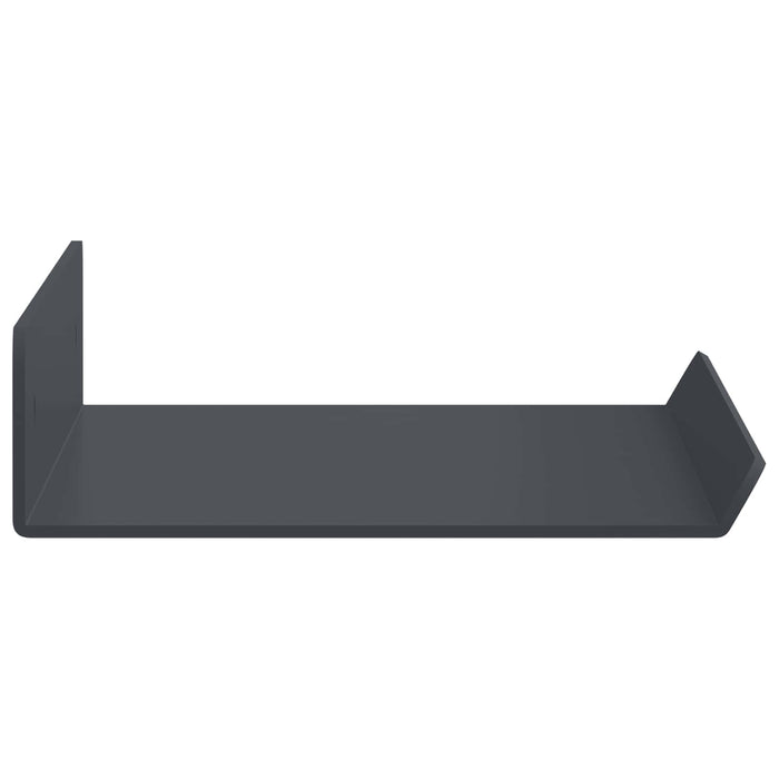 Raft de perete cu raft Pe perete 3 pcs Antracit 40 x 9 x 2,5 cm - WALTI WALTI