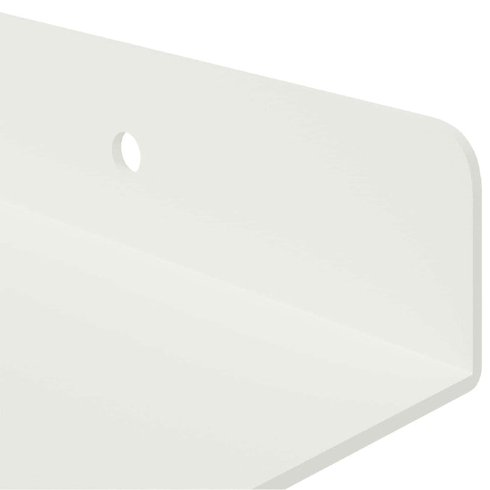Raft de perete cu raft Pe perete 3 pcs Alb 40 x 9 x 2,5 cm - WALTI WALTI