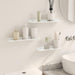 Raft de perete cu raft Pe perete 3 pcs Alb 40 x 9 x 2,5 cm - WALTI WALTI