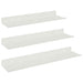 Raft de perete cu raft Pe perete 3 pcs Alb 40 x 9 x 2,5 cm - WALTI WALTI