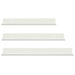 Raft de perete cu raft Pe perete 3 pcs Alb 40 x 9 x 2,5 cm - WALTI WALTI
