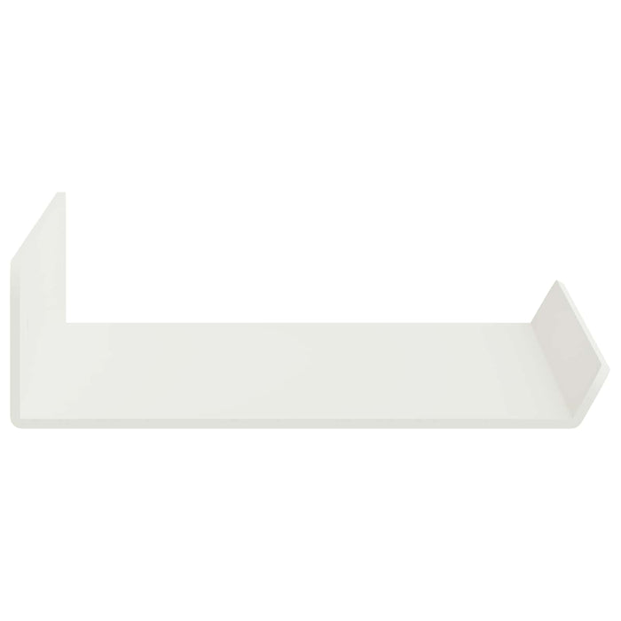 Raft de perete cu raft Pe perete 3 pcs Alb 40 x 9 x 2,5 cm - WALTI WALTI