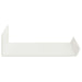 Raft de perete cu raft Pe perete 3 pcs Alb 40 x 9 x 2,5 cm - WALTI WALTI