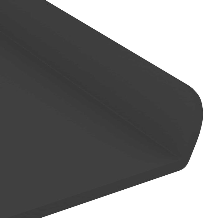 Raft suspendat 4 buc. Negru 30 x 9 x 2,5 cm Oțel WALTI