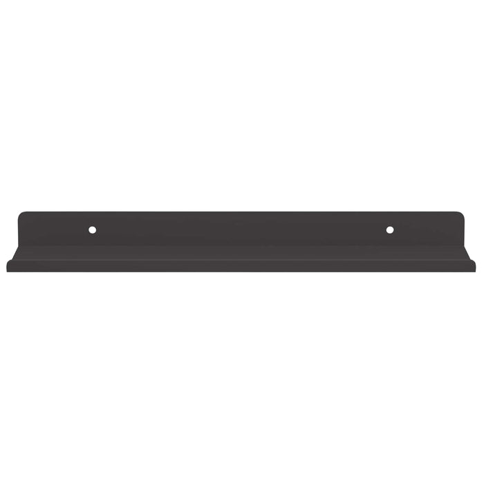 Raft suspendat 4 buc. Negru 30 x 9 x 2,5 cm Oțel WALTI
