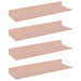 Raft de perete cu raft Pe perete 4 pcs Roz 30 x 9 x 2,5 cm - WALTI WALTI