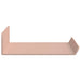 Raft de perete cu raft Pe perete 4 pcs Roz 30 x 9 x 2,5 cm - WALTI WALTI