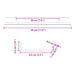 Raft de perete cu raft Pe perete 4 pcs Roz 30 x 9 x 2,5 cm - WALTI WALTI