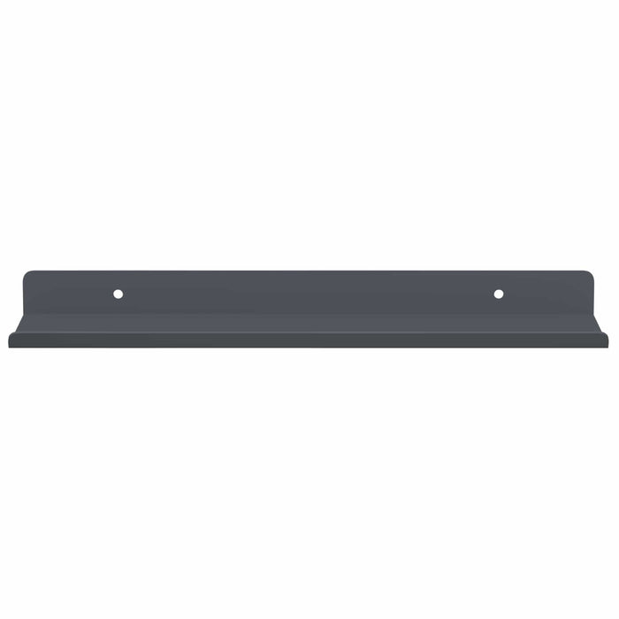 Raft de perete cu raft Pe perete 2 pcs Antracit 30 x 9 x 2,5 cm - WALTI WALTI
