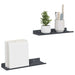 Raft de perete cu raft Pe perete 2 pcs Antracit 30 x 9 x 2,5 cm - WALTI WALTI