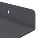 Raft de perete cu raft Pe perete 4 pcs Antracit 30 x 9 x 2,5 cm - WALTI WALTI