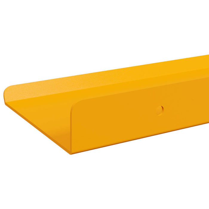 Raft de perete cu raft 4 pcs Galben muștar 30 x 9 x 2,5 cm - WALTI WALTI