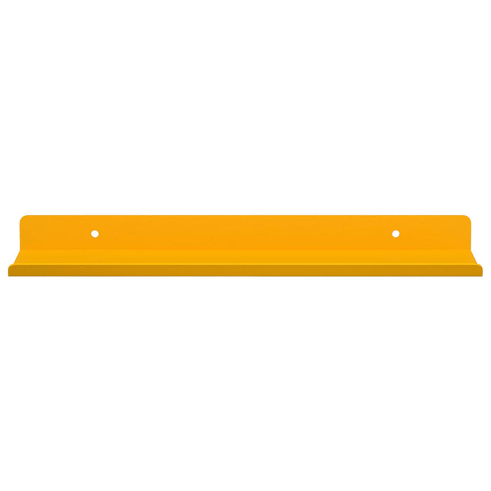 Raft de perete cu raft 4 pcs Galben muștar 30 x 9 x 2,5 cm - WALTI WALTI