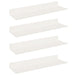 Raft de perete cu raft Pe perete 4 pcs Alb 30 x 9 x 2,5 cm - WALTI WALTI