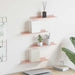 Raft de perete cu raft Pe perete 4 pcs Roz 40 x 9 x 2,5 cm - WALTI WALTI