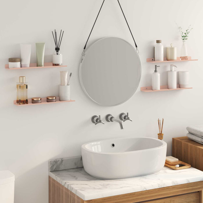 Raft de perete cu raft Pe perete 4 pcs Roz 40 x 9 x 2,5 cm - WALTI WALTI