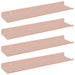 Raft de perete cu raft Pe perete 4 pcs Roz 40 x 9 x 2,5 cm - WALTI WALTI