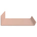 Raft de perete cu raft Pe perete 4 pcs Roz 40 x 9 x 2,5 cm - WALTI WALTI