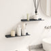 Raft de perete cu raft Pe perete 2 pcs Antracit 40 x 9 x 2,5 cm - WALTI WALTI