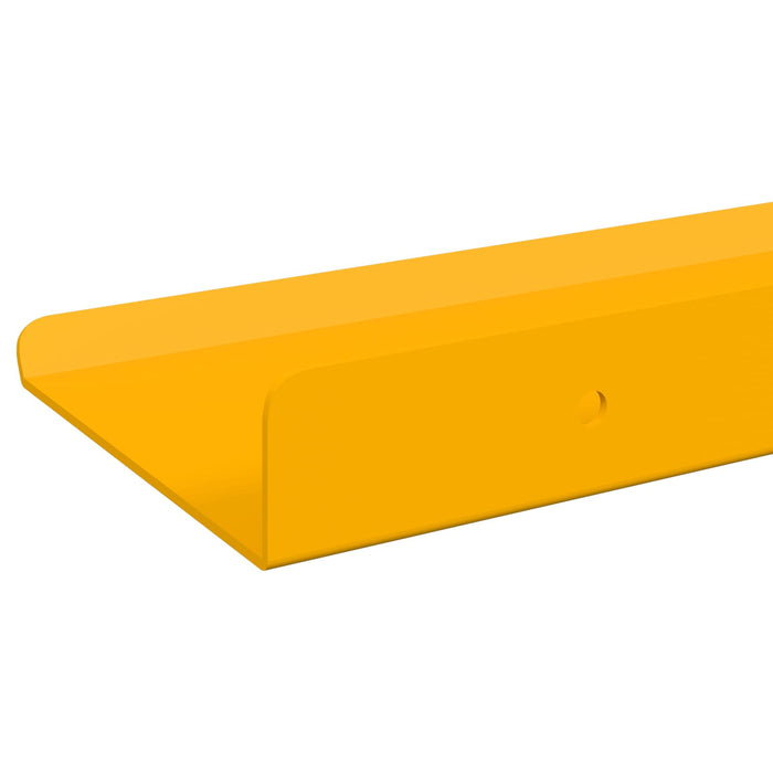 Raft de perete cu raft 4 pcs Galben muștar 40 x 9 x 2,5 cm - WALTI WALTI