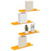 Raft de perete cu raft 4 pcs Galben muștar 40 x 9 x 2,5 cm - WALTI WALTI